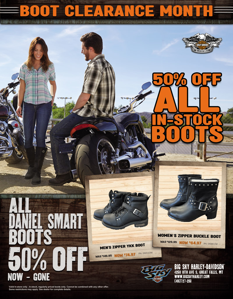 Bootsale Big Sky HarleyDavidson® Great Falls Montana